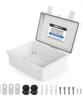 Extra Large Outdoor Waterproof Junction Box With Hinged Panel Cover IP65 Rated Electrical Enclosure 16 X 12 X 7.2 Inches