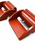 Rugged 3.5 Inch Heavy Duty Roller Cage Hinges With Grease Zerk Fitting Tamper Proof 1000 Lbs Per Pair Set Of 2 Steel Hinges for gates.