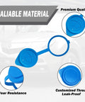 Direct OEM Replacement Windshield Wiper Washer Fluid Cap For Acura RDX MDX ILX And Honda CRV Accord Models, blue with tight seal features