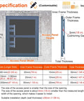 Beefy Metal Access Panel Featuring A Slick Pop Open Mechanism For Tile Walls And Ceilings Super Waterproof Indoor Outdoor Plumbing Hole Cover specifications with dimensions and thickness.