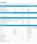 Technical data sheet for Heavy Duty Solar Disconnect Switch Two Pole DC 1500 Volt 32 Amp Breaker with parameters and specifications.