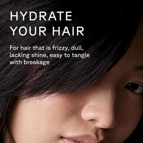 Ultra Hydrating Shampoo For All Hair Types Loaded With Argan And Pumpkin Seed Oil To Quench Thirsty Strands And Soften Dry Ends While Locking In Sweet Moisture For A Damn Fine Mane Daily - close-up of hair showing frizz and lack of shine.