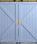 6 Inch Recessed Finger Flush Door Pulls For Pocket And Sliding Barn Doors In Brushed Gold Stainless Steel, installed view