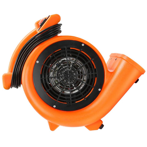 Beast Air Mover Carpet Dryer With Half HP Motor Dual Speed Industrial Floor Fan Orange Carpet Drying Tool And Floor Blower