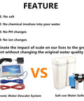 Comparison of Electronic Water Descaler System No Chemicals No Fuss Install Reduces Limescale Rust And Mineral Build Up with water softener