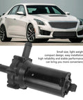 Heavy Duty Electric Auxiliary Water Pump Replaces OEM 11537630368 for CTS STS XLR, showing design and size in detailed angle.