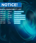 Vehicle compatibility list for Pair Front Wheel Bearing Hubs Assembly With 5 Lug And ABS For Chevy Cobalt HHR Malibu