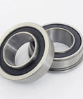 10 Pcs Flanged Deep Groove Ball Bearings 20x35x11mm F6003 20 2RS ABEC 3 Heavy Duty Double Sealed Steel Bearings For Household Appliances Garden Machinery Outdoor Equipment Tools, two sealed bearings