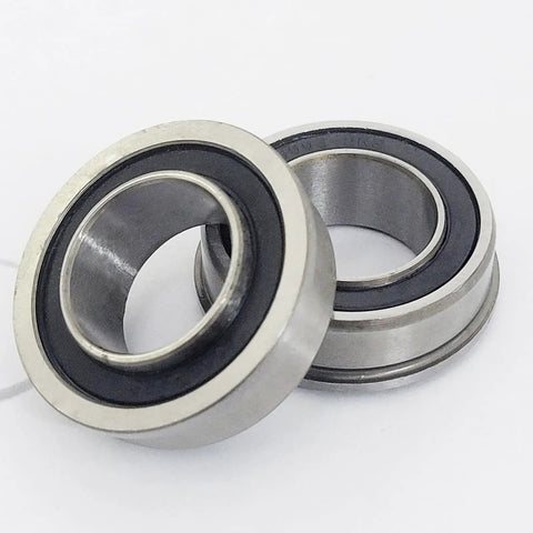10 Pcs Flanged Deep Groove Ball Bearings 20x35x11mm F6003 20 2RS ABEC 3 Heavy Duty Double Sealed Steel Bearings For Household Appliances Garden Machinery Outdoor Equipment Tools, two sealed bearings