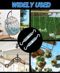 Heavy Duty M12 Galvanized Steel Turnbuckle Hook To Hook Rigging Connector Rust Proof Tension Adjuster Workhorse Grade For Fences And Machinery 3 Pack with hanging planters and swings.
