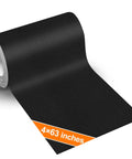 Black Leather Repair Tape Kit for Furniture and Car Interiors, 4x63 Inch Self Adhesive Leather Patch, roll view, textured surface