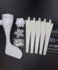1200W Wind Turbine Generator Kit For Home Use With 5 Blades Off Grid Ready, 12V 800RPM Power System Controller Included components