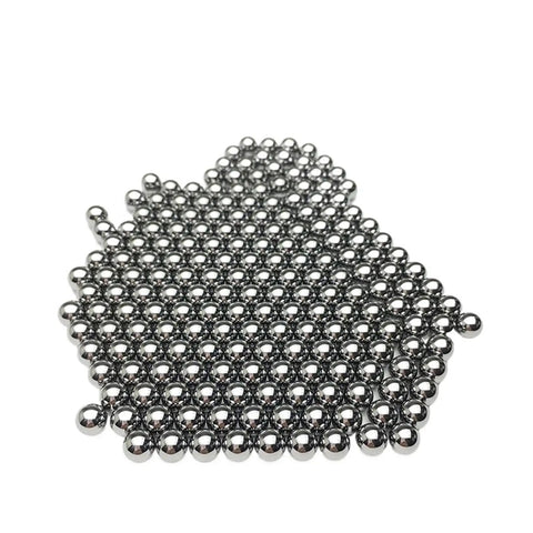Premium G10 And G24 Grade Tungsten Carbide Balls Dead On Precision For Heavy Duty Bearings And Machine Measurement Tools Rock Solid Build Pack Of Five Pieces arranged in a decorative shape.