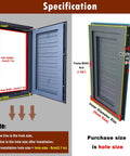 Heavy Duty Lockable Hvac Duct Access Panel 36X40 White Aluminum Honeycomb Insulated Attic Wall Inspection Door Cover size specifications on display.