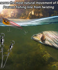 30 Pack Fishing Snap Swivels With High Strength Ball Bearing Swivel, Stainless Steel Coastlock Snaps, Black Nickel Coating, Built To Last In Freshwater And Saltwater, Corrosion Resistant, Size Four on fishing lure and trout