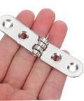 Heavy Duty Folding Table Hinges Set 12 Piece Nickel Plated 76x15x2mm for foldable furniture held in hand