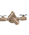 Heavy Duty One Inch Lead Free Y Pattern Rpz Assembly With Corrosion Shield Core Top Shelf No Lead Backflow Preventer valve with shutoffs.