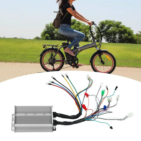 Rugged Rock Solid 1500W Brushless Motor Controller For 48V Or 60V E Bikes And Electric Trikes with wiring harness.