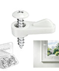 Twenty Four White Nylon Window Screen Clips With Matching Screws Storm Window Retainer Hardware for easy secure mounting.
