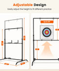 Adjustable Archery Target Stand For 30 Inch Bags And Foam Targets, Bow And Arrow Target Stand For Backyard setup dimensions