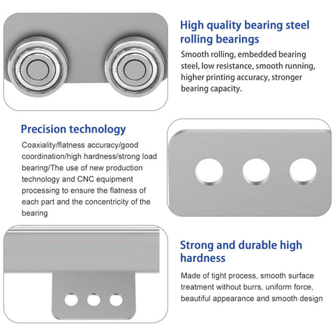 Beefed Up Heavy Duty Four Wheel Trolley Roller Assembly For One And Five Eighths Inch Or Taller Strut Channel With Eye Loop Zinc Electro Galvanized Finish 8 Pack Fits P1000 P1001 P5000 P5001 P5500 P5501 And Similar Channel Profiles detailed view high quality rolling bearings and precision technology