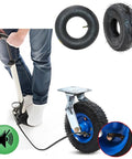 Top Shelf Heavy Duty Industrial Plate Casters With Brakes 6 8 10 Inch Furniture Wheels Set Of Two Roll Like Silk Heavy Lifters Caster Replacement For Hand Truck Dolly with a pump and tire.