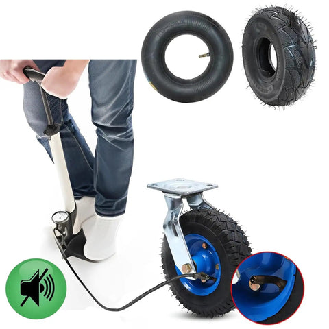 Top Shelf Heavy Duty Industrial Plate Casters With Brakes 6 8 10 Inch Furniture Wheels Set Of Two Roll Like Silk Heavy Lifters Caster Replacement For Hand Truck Dolly with a pump and tire.