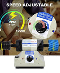 Leather Edge Polisher Kit With 350W Burnishing Machine, 0-10000 RPM Adjustable Sander, Speed Control Displayed