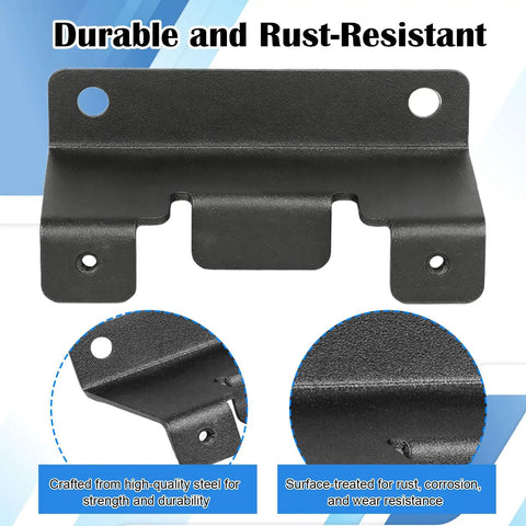Vehicle Side 4 Way Flat Trailer Wiring Harness Mounting Bracket Kit showing steel construction and rust-resistant finish.