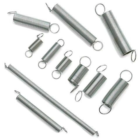 Super Cool 200pcs Spring Assortment Kit With 20 Sizes Of Compression And Extension Springs For Car Auto Repair, Hand Tools And Home Gadgets Made From Durable Zinc Steel. assorted zinc steel extension springs in multiple sizes