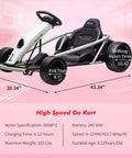 Ultra Powerful 24V Kids Go Kart With Dual 300W Motors, 9Ah Battery, 8 MPH Top Speed, and Forward and Reverse