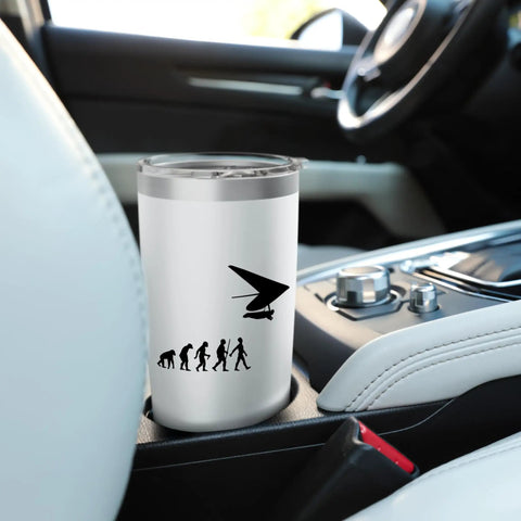 Hang Glider Themed Stainless Steel Insulated Tumbler for Men and Women great outdoor flying gift in car cup holder