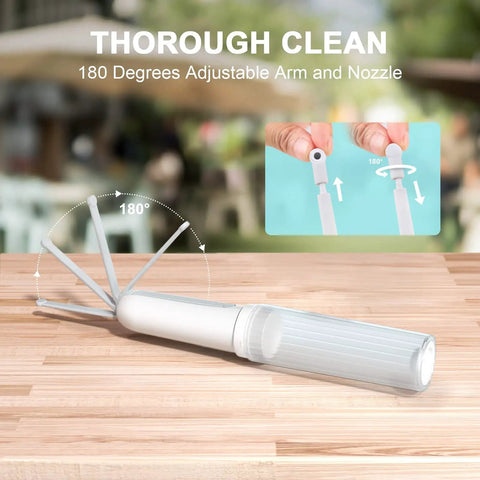 Portable Travel Bidet With Orientation Sensor Handheld Electric Mini Bidet Sprayer with 180 Degree Adjustable Nozzle