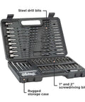 BLACK+DECKER 109-piece drill and screwdriver bit set in rugged storage case