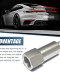 Car Cooling Water Temperature Adapter From M12x1.5 Male To 3/8 NPT Female, alloy extension with gasket, universal for LS engine swaps