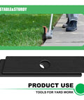 6 Pack 8x2 Inch Edger Blades With 1 Inch Center Hole Replacement For Lawn Edgers Compatible With Echo Stihl Ryobi And Maruyama close-up for lawn edging