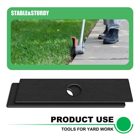 6 Pack 8x2 Inch Edger Blades With 1 Inch Center Hole Replacement For Lawn Edgers Compatible With Echo Stihl Ryobi And Maruyama close-up for lawn edging