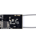 Top view of Fli14+ 14CH FPV Receiver With RSSI OSD, 2A IBUS Mini Micro Receiver For Flysky AFHDS-2A Transmitters and wiring.