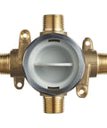 Rough In Shower Valve With Universal Inlets And Outlets Unfinished RU101 Flush Plug For Easy No Brainer Install And Testing With A Stainless Steel