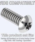 Heavy Duty Torx Titanium Alloy Bolts For Harley Derby Cover 5 Or 6 Hole Pattern showing a close-up of a T27 titanium bolt.