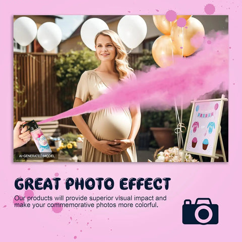 Absolutely Rad 2 Piece Pink Gender Reveal Fire Extinguisher Set With Four Heavy Duty Confetti Cannons For A Killer Baby Shower Announcement Scene Stealing Blast Up To Fifteen Feet