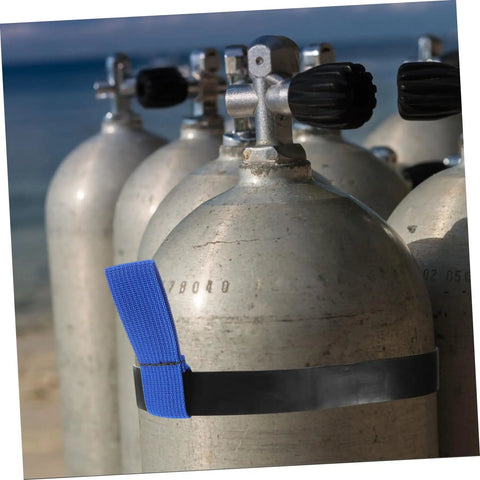 Scuba Tank Holder Strap Belt For Diving Gear Neoprene Binding Band Keeps Tanks Secure And Easy To Carry During Dives Reliable Tank Ring Attachment For Stable Underwater Equipment Transport.