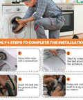 Man installing Upgraded 4392065 Dryer Repair Kit for 29 Inch Dryers with step-by-step instructions.