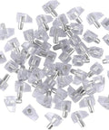 Transparent Shelf Support Pegs 95 Pack For Bookcases And Furniture 5mm Cabinet Clips Built Tough Durable Steel And PVC Construction