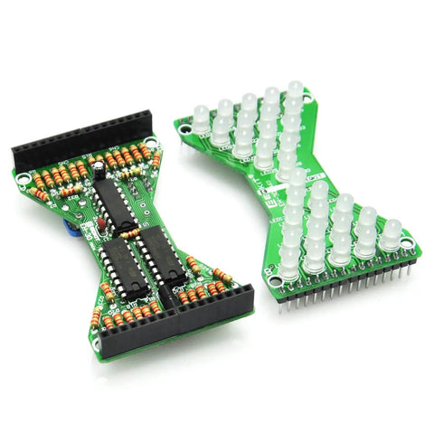 Electronic Hourglass LED DIY Kit For Welding Practice, Blue Ray PCB Board Project With Step By Step Guide, durable build