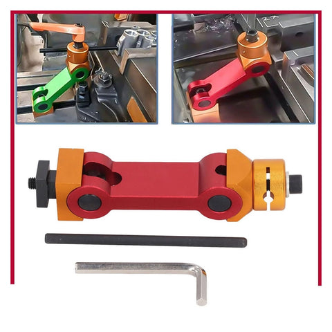 Premium CNC Mill Positioner And Adjustable Work Stop Locator with vibrant colors and tools for durable clamping setup.