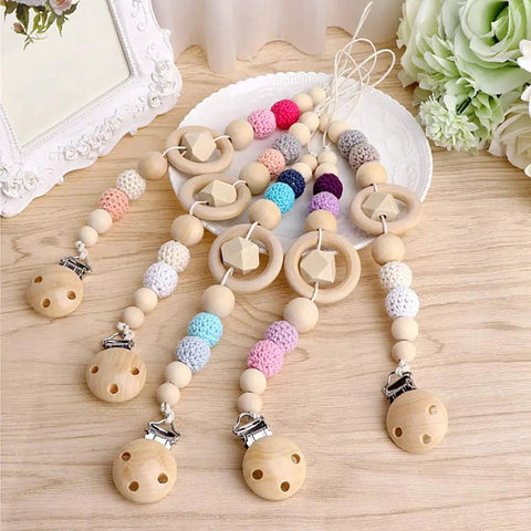 Unpainted Faceted Geometric Wood Beads 16mm With 3.5mm Holes Natural Color For DIY Jewelry Making 100 Pieces Dope For Necklaces Keychains And Crafts Assortment displayed with colorful accents