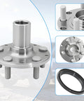 Rear Wheel Hub Bearing Assembly For Subaru Impreza Forester And Legacy 1993-2008 AWD Only, OEM Grade Wheel Bearing Kit with close-up views