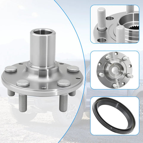 Rear Wheel Hub Bearing Assembly For Subaru Impreza Forester And Legacy 1993-2008 AWD Only, OEM Grade Wheel Bearing Kit with close-up views
