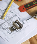Self Closing Hidden Cabinet Hinges 1/2 Inch Overlay on architectural plans with tools